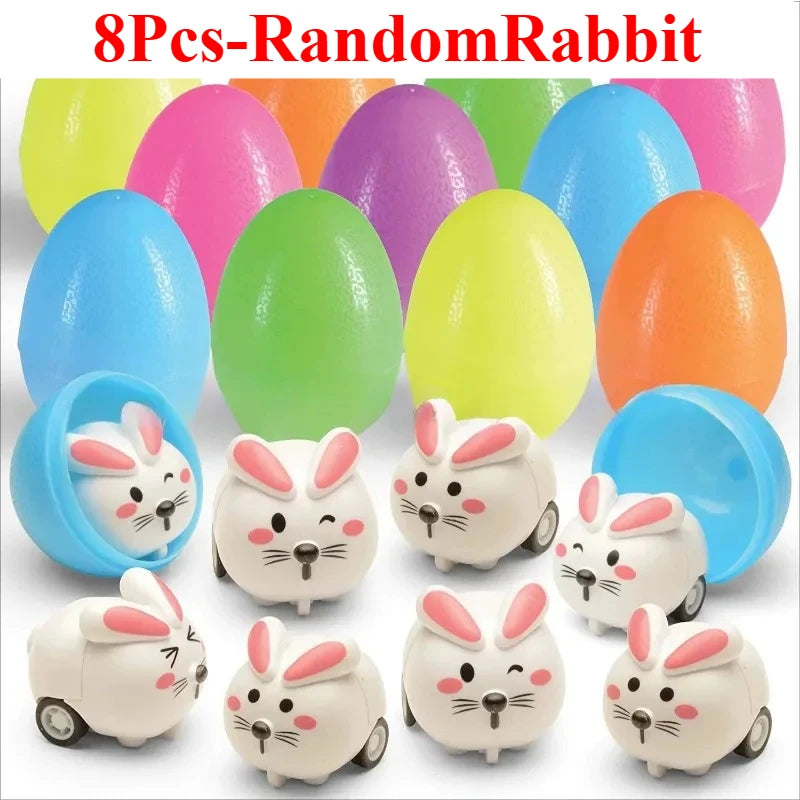 Animals Pull Back Cars Friction Powered Push and Go Back and Forth Vehicles Car Toys Racing Car Playset Toys Christmas Gift