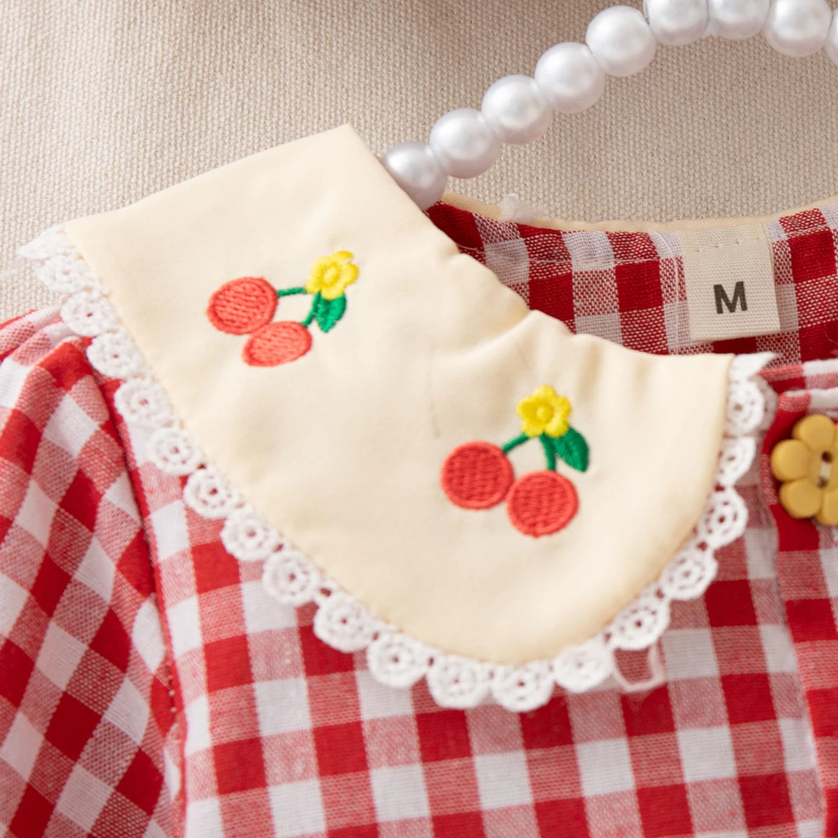 6-24 Months Spring And Autumn New Plaid Long Sleeved Baby Girl Dress, Rustic Style Children'S Clothing For Picnic Parties