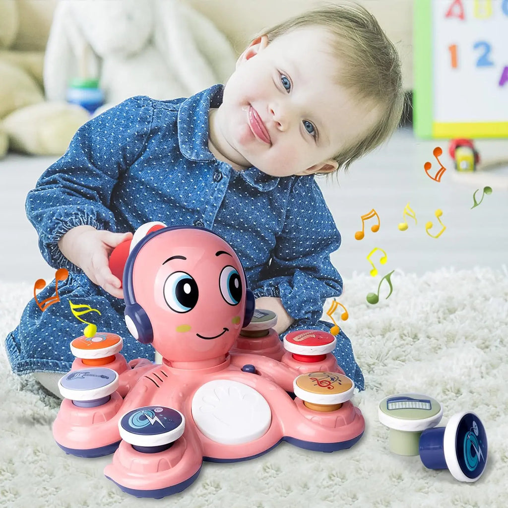 Baby Musical Toys Learning Toys for Toddlers Octopus Music Toys Preschooler Musical Educational Instruments Toy for Baby Kids