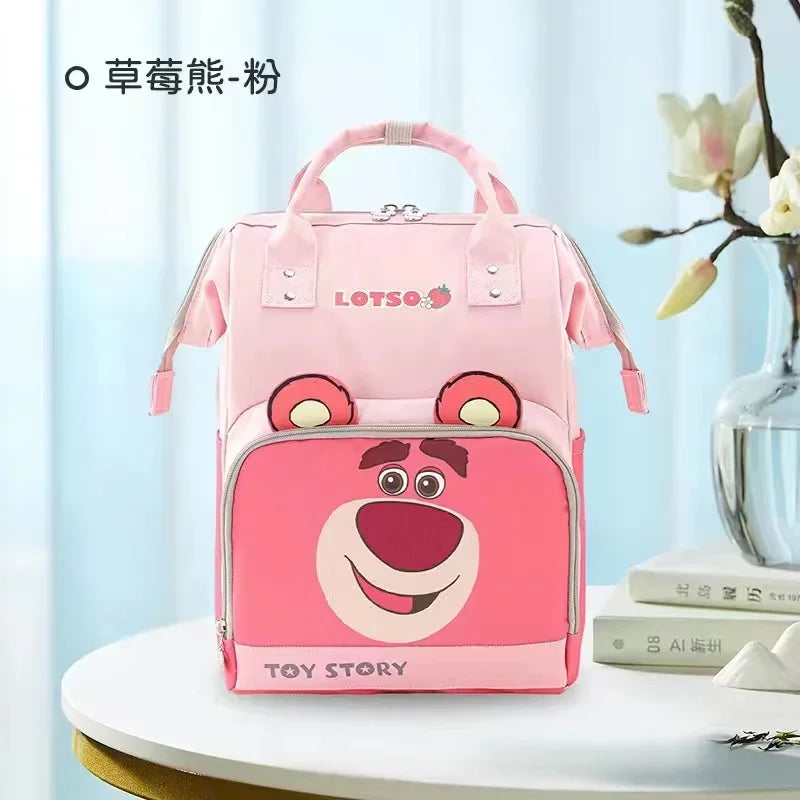 Disney Mickey Original New Diaper Bag Backpack Luxury Brand Baby Diaper Bag Large Capacity Multi-function Cartoon Baby Bag