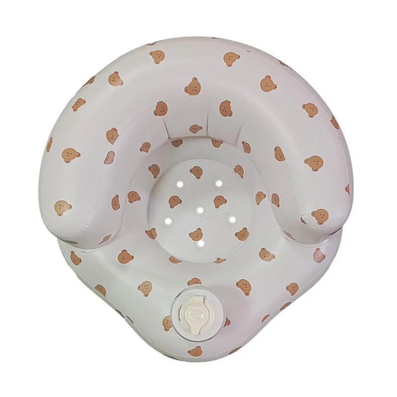 Inflatable Baby Sofa for Babies 3 Months & Up,Children Inflatable Sofa,Baby Seats for Infants, Blow Up with Built in Air Pump