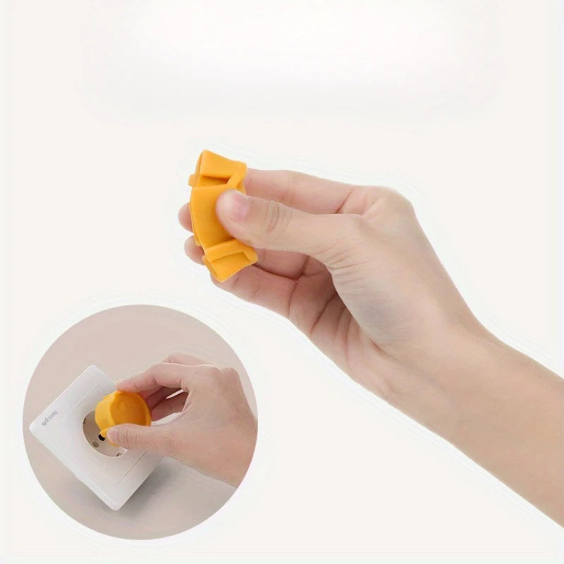 European Standard Socket Protective Cover Silicone 2-hole 2-phase Power Socket Plug European-style Anti-electric Shock Dust