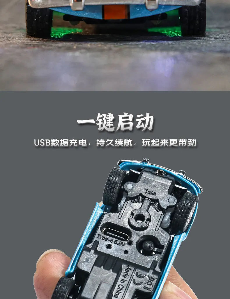 2025 New Wireless Mini Beetle Alloy Remote Control Car Small Mobile Phone Remote Control Model Car Toy Children'S Holiday Gift