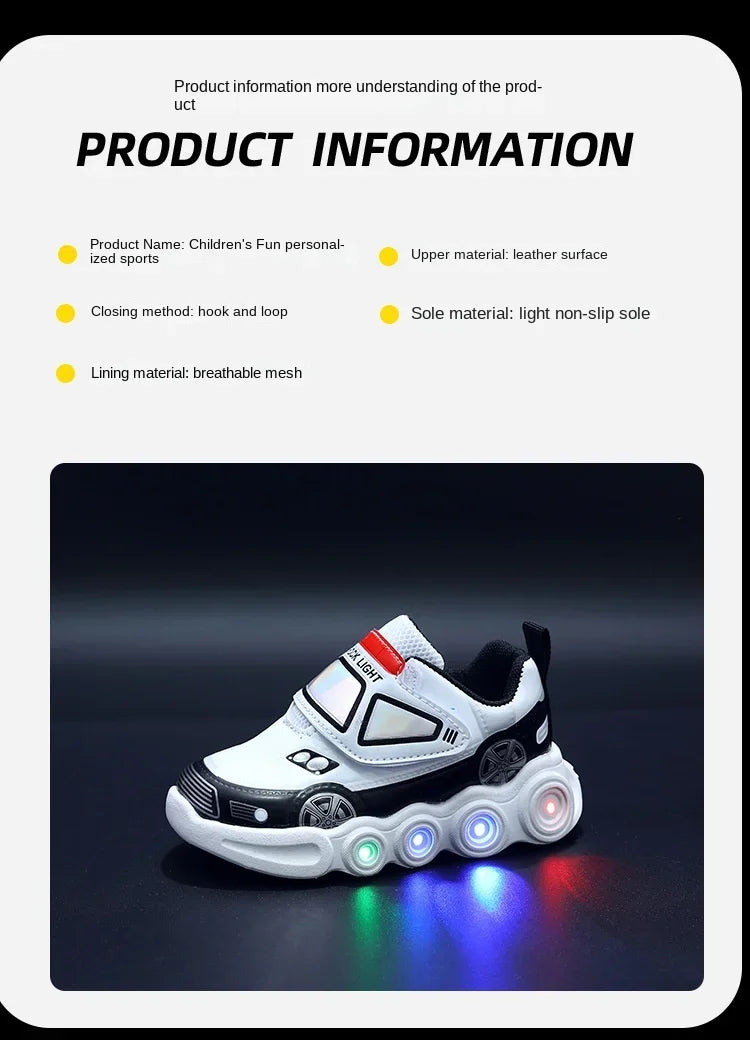 0-6Years Children Glowing Sneakers Kids Luminous SneakersBoys Girls Led  Lighted Sneakers Toddler Outdoor Shoes Casual Shoes