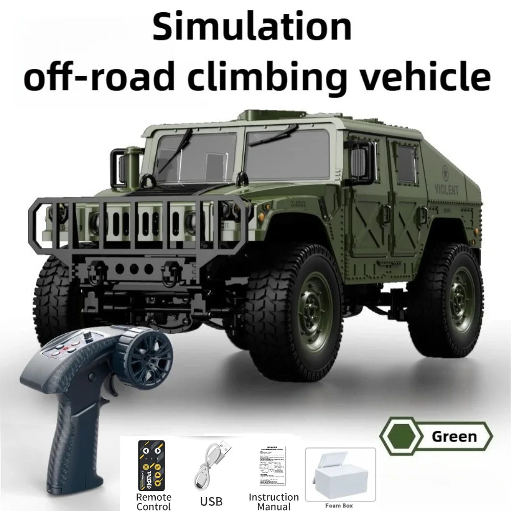 JJRC C8835 1:16 4x4 Remote Control Car - All-Terrain Off-Road Climber with LED Lights for Off-Road Adventure Toy Gift for Kids