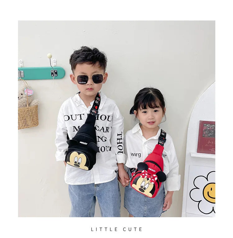 Disney Mickey and Minnie New Children's Backpack Cartoon Cute Boys and Girls Schoolbag Mini Fashion Trend Children's Backpack
