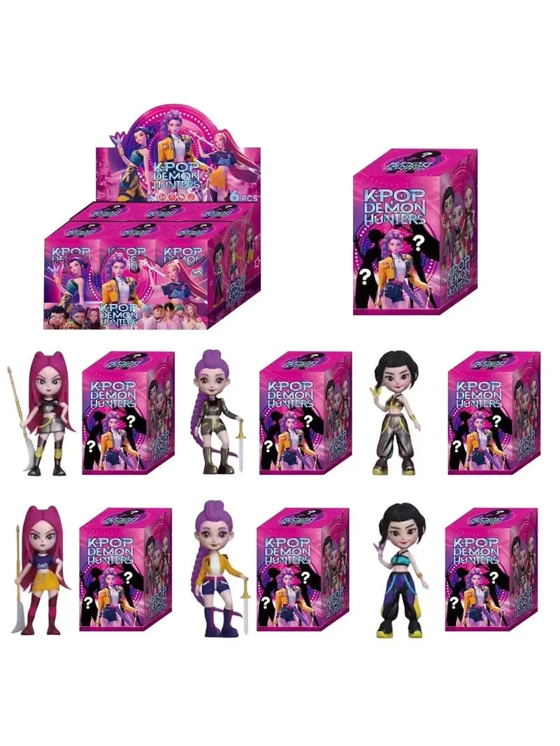 2027 Hot Anime KPop Devil Hunter Doll Vinyl Toy Rumi Mira Zoi Character Vinyl Mask Blind Box Ornament Toy Christmas Gift