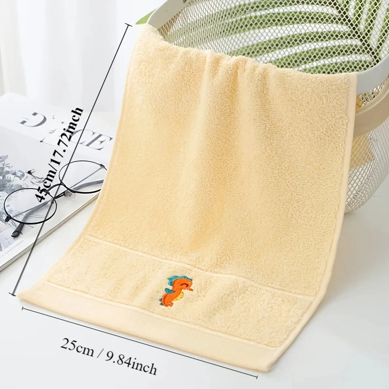 Large Children's Cartoon Animal Primary Baby School Students Face Towel Soft Absorbent Household Bath Towels for Baby Kids Gift
