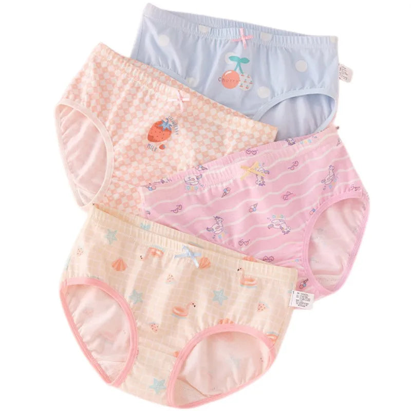 Girl A Cotton Briefs Boxers Breathable Underpants Girl Quality Panties Size 90-165 Healthy Briefs Kids Comfortable Soft Boxers