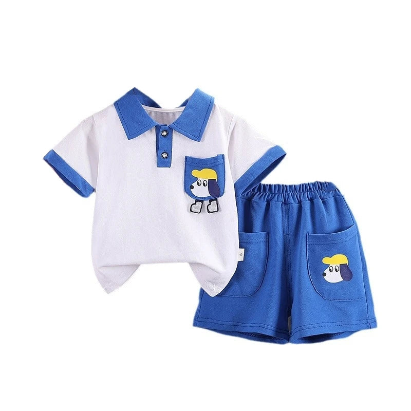 New Summer Baby Clothes Suit Children Boys T-Shirt Shorts 2Pcs/Sets Kids Girls Clothing Infant Casual Costume Toddler Tracksuits
