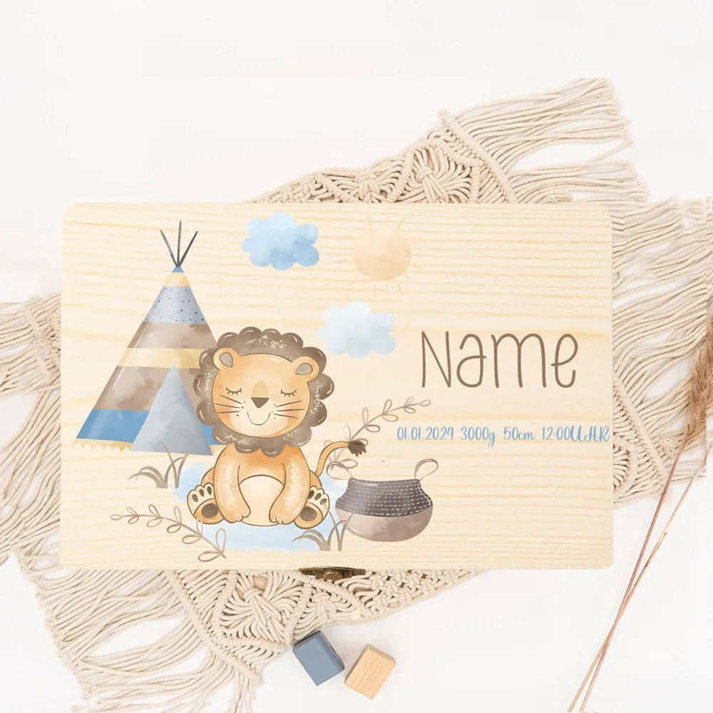 Personalized Baby Memory Box Baby Gift Birth Wooden Storage Memory Boxes Newborn Baptism Gifts Custom Infant Keepsake