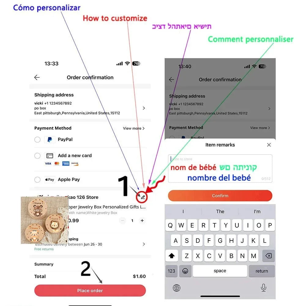 Personalized Baby Tooth Box Keepsake Tooth Wooden Collection Box Wooden Collectible Boxes Birthday Gift Baby Shower Gift