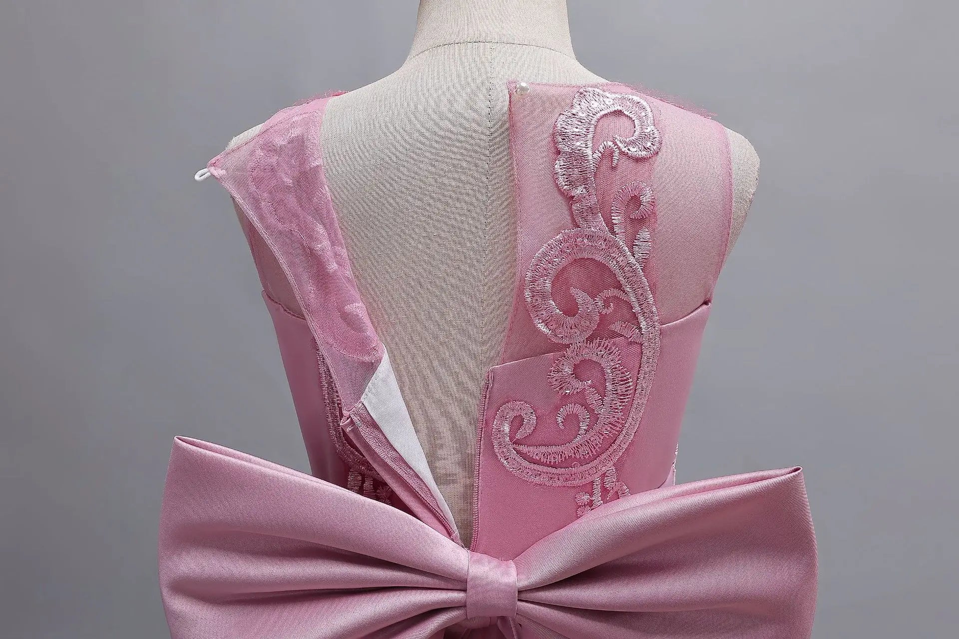 2025 New Hot Selling Girl Party Dress Gorgeous Big Bow Graduation Ball Dress 4 6.8 10 12 Elegant Birthday Dress Girl dresses