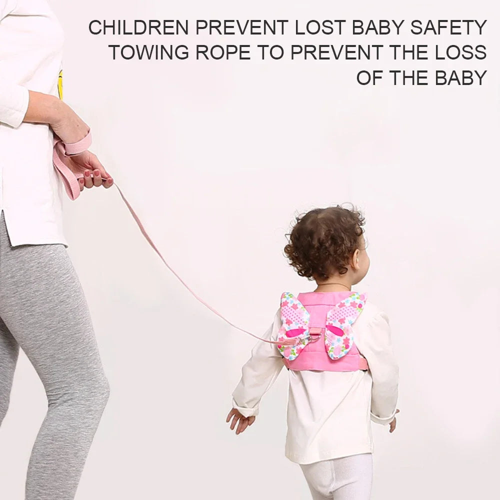 Toddlers Leash Anti Lost Wrist Link Child Kids Safety Harness Kids Walking Wristband Assistant Strap Belt for Girl Pink Gift