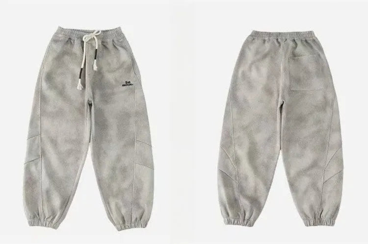 New 2025 Boys' Korean Style Loose Sweatpants - Trendy Tie-Dye Casual Pants for Big Kids (Spring Autumn)