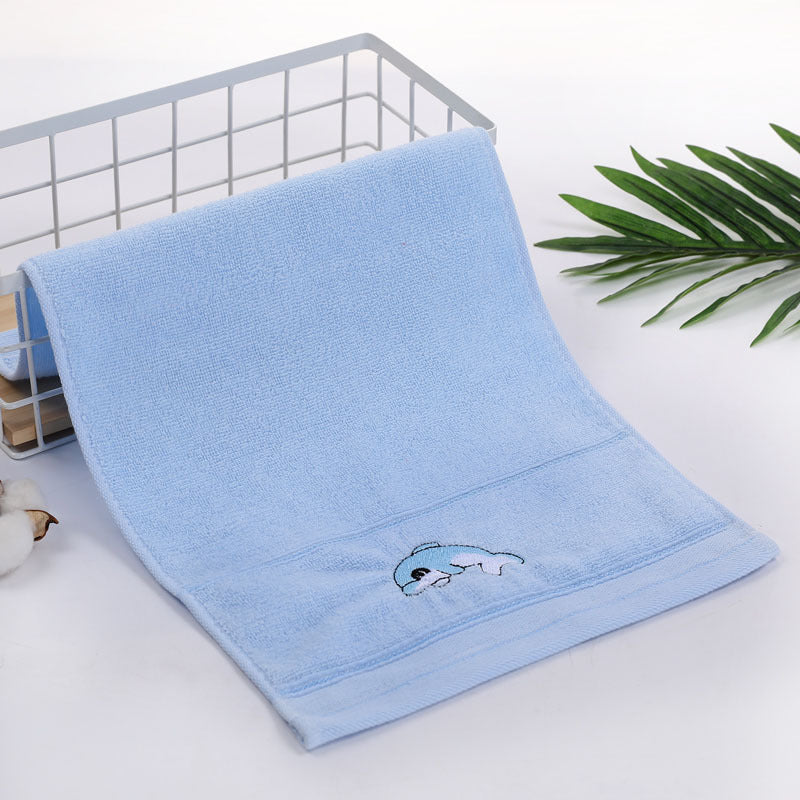 Large Children's Cartoon Animal Primary Baby School Students Face Towel Soft Absorbent Household Bath Towels for Baby Kids Gift