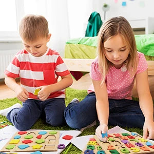 Wooden Puzzles Toys for Kids 3 Year Alphabet Numbers Children Montessori Educational Learning Toys abc Letters Preschool Gift