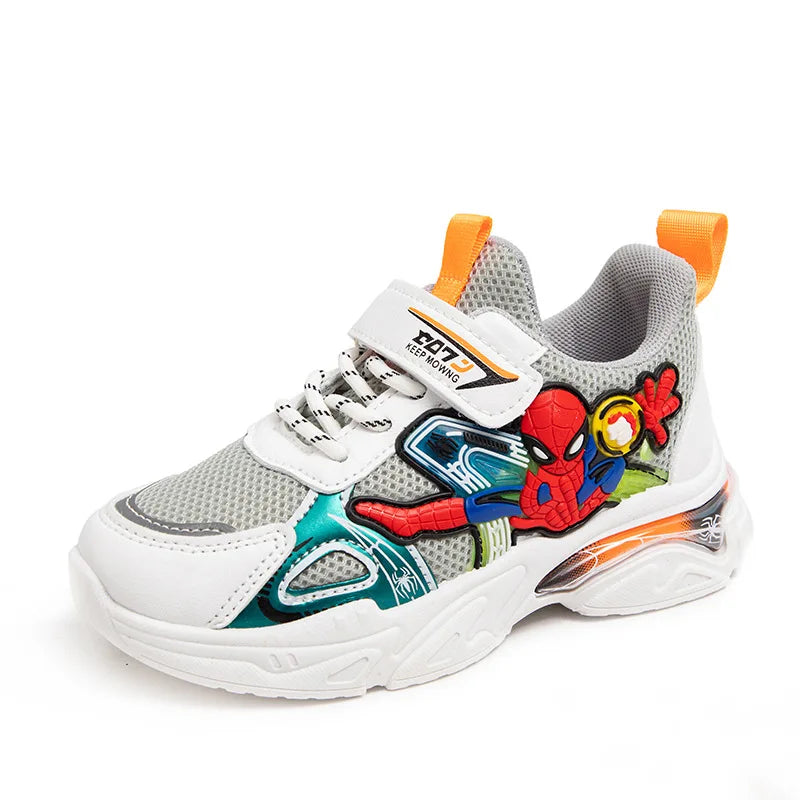 Disney Boys' Sports Shoes Cartoon School Children's Mesh Breathable Running White Fashion Cool Shoes Sneaker Size 21-38