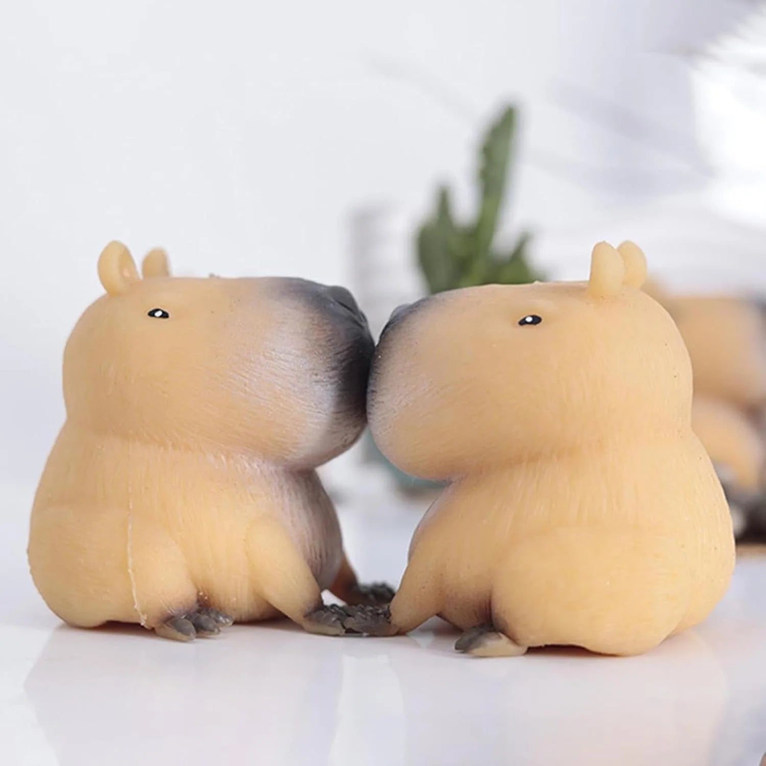 Chubby Capybara Squeeze Toy Fidget Toys Super Soft Simulated Capybara Squeeze Sensory Toys Anxiety Relief for Adults & Kids