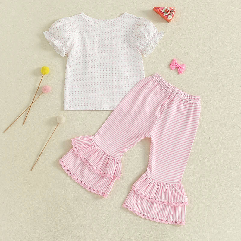 Cute Baby Girl Floral Print Romper with Bow Headband and Ruffle Bottoms 3 Piece Outfit Set for Summer Beach Party