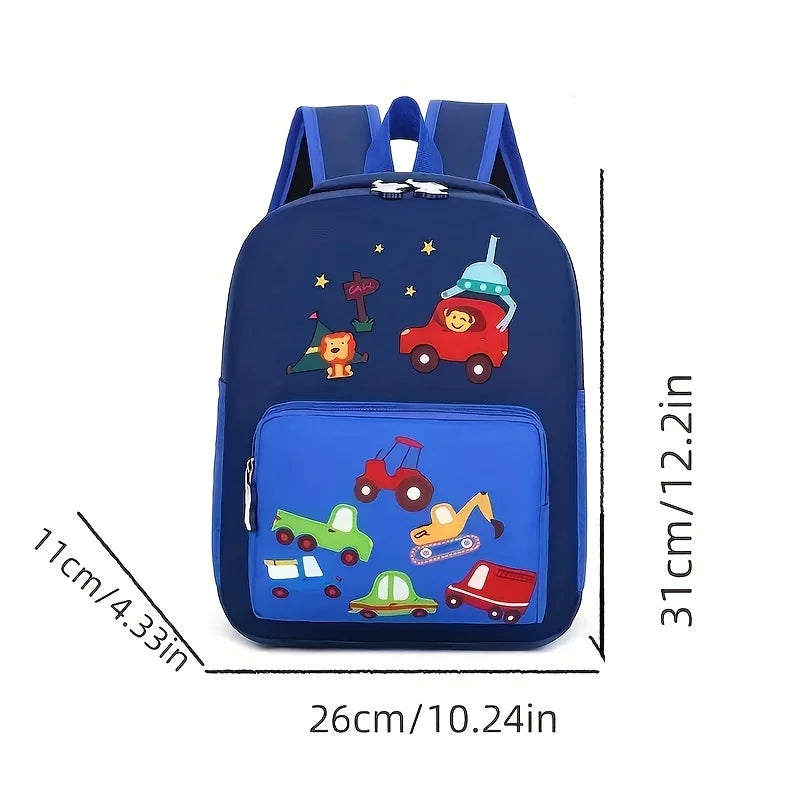 Lightweight Kids Backpack School Bag Children Cute Cartoon Animal Car Travel Rucksack Backpack For Kindergarten Boys Girls