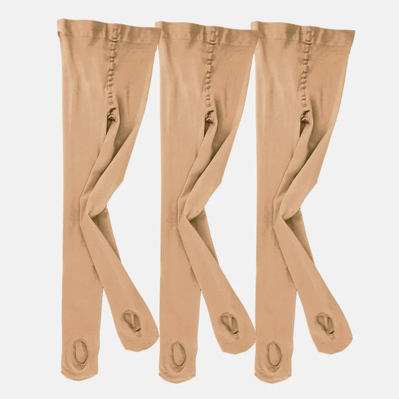 Ballet Tights With Hole Wholesale Tights For Girls Seamless Ballet Stockings Dance Pantyhose 60D Convertible Ballet Leggings