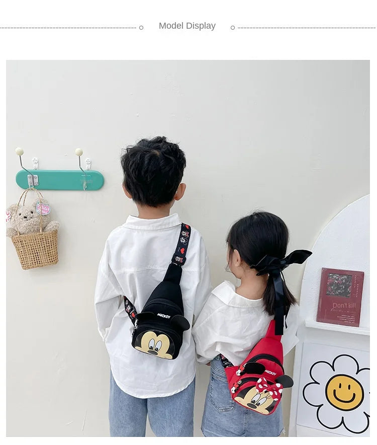 Disney Mickey and Minnie New Children's Backpack Cartoon Cute Boys and Girls Schoolbag Mini Fashion Trend Children's Backpack