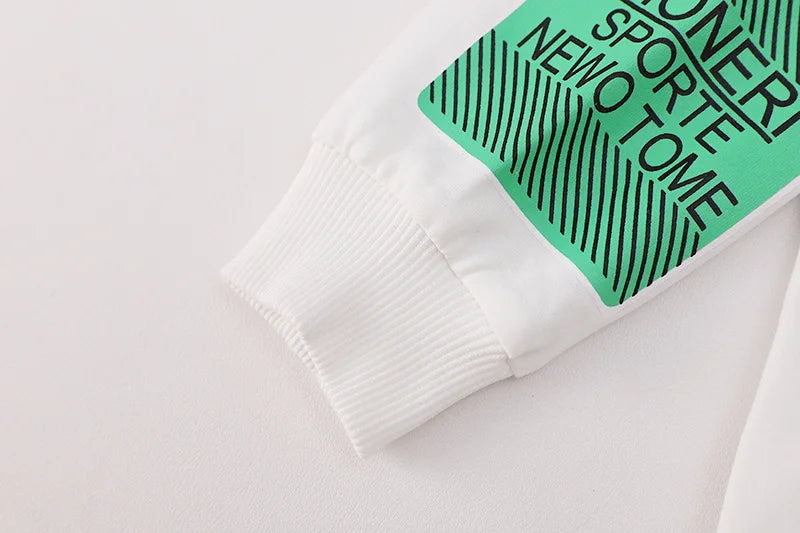 New Spring Autumn Baby Girl Clothes Children Boys Cotton Letter Hoodies Pants 2Piece Set Toddler Fashion Costume Kids Tracksuits