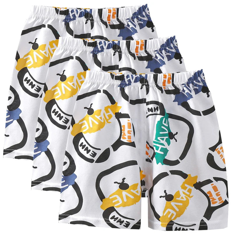 3pcs Pure Cotton Summer Kids Shorts Girl Cartoon Cute Short Baby Casual Pant Children Short Pant Boy Sport Clothing Outwear