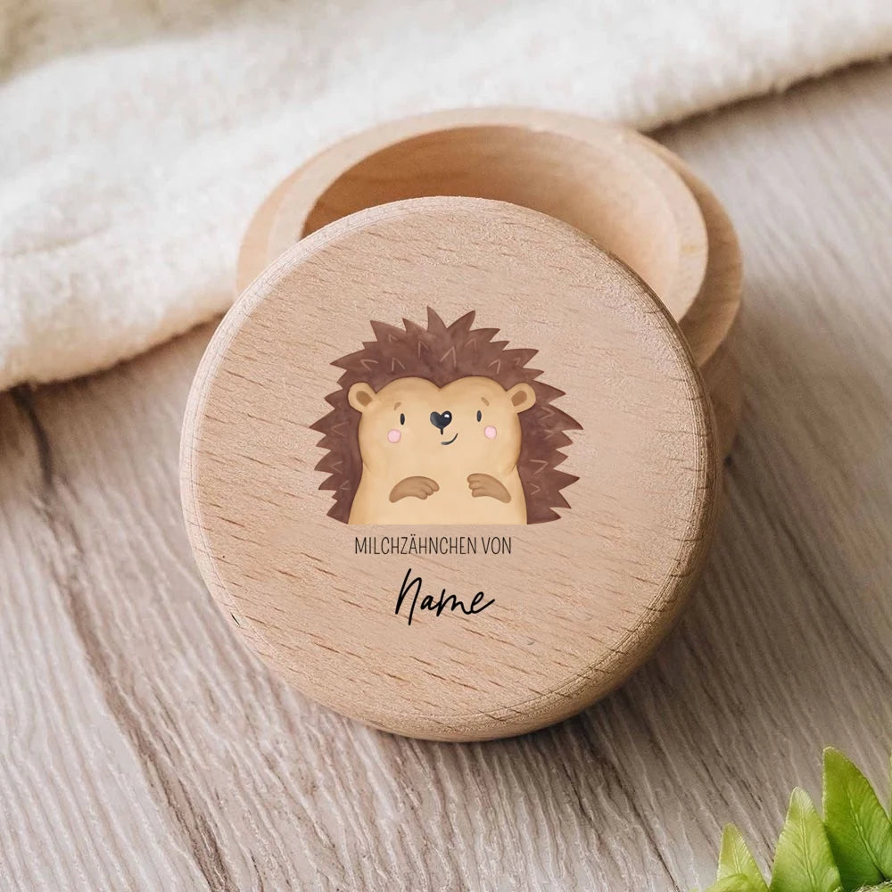 Customized Name Baby Tooth Box Baby Gift Birth Personalized Boys and Girls Wooden Trinket Child Tooth Fairy Box Christening Gift