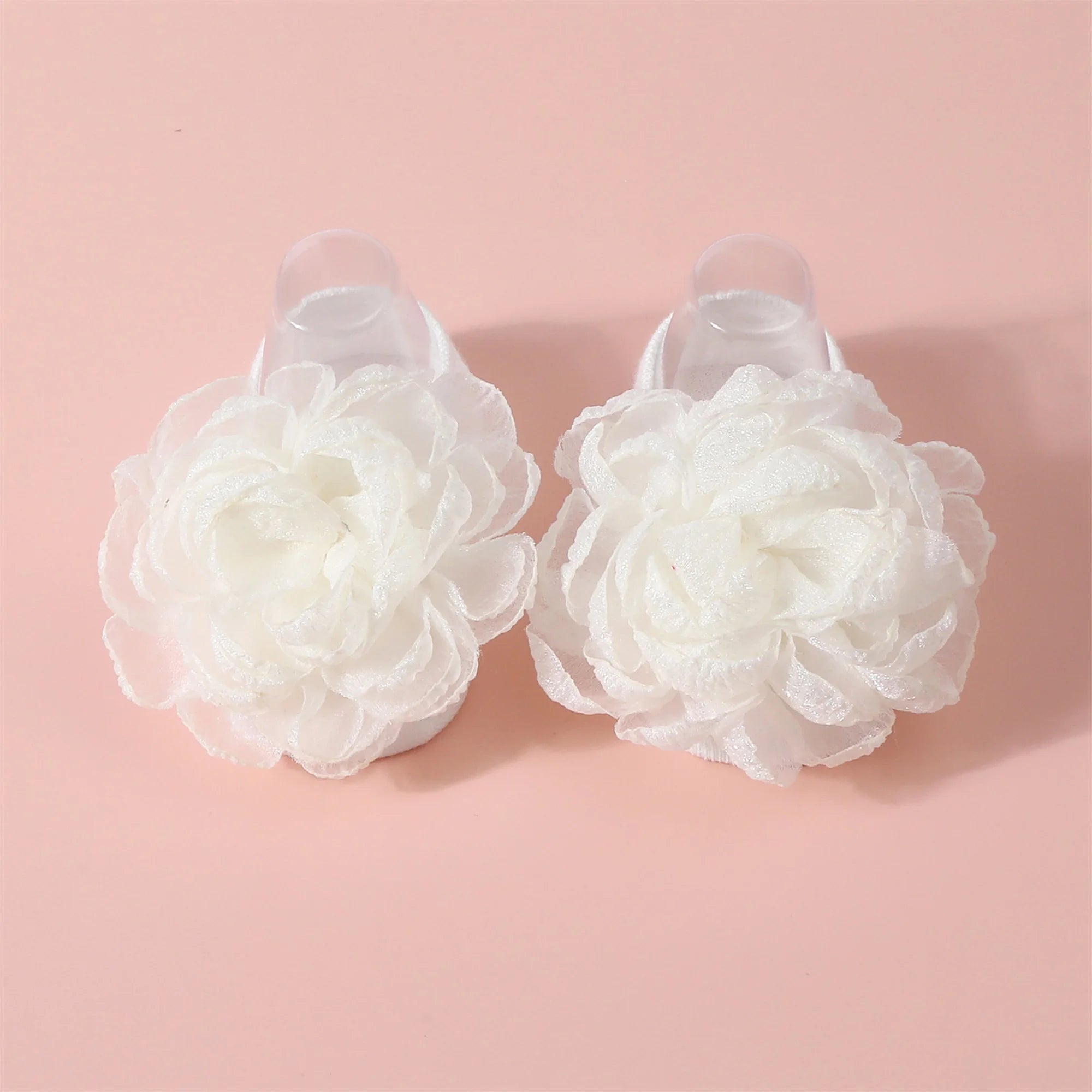 Adorable Baby Girls Hair Bow Clips and Socks Set Sweet Floral Headbands and Ankle Socks Infant Christening Outfit Accessory