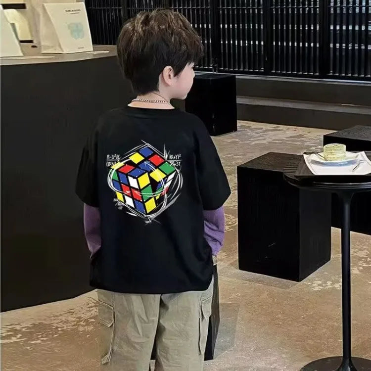 Cartoon Printing 3 Year Old Boy Clothes Children's Clothing Boys Kids 7 12 Years Junior Boys' Spring Autumn Top Tops Korean 2025