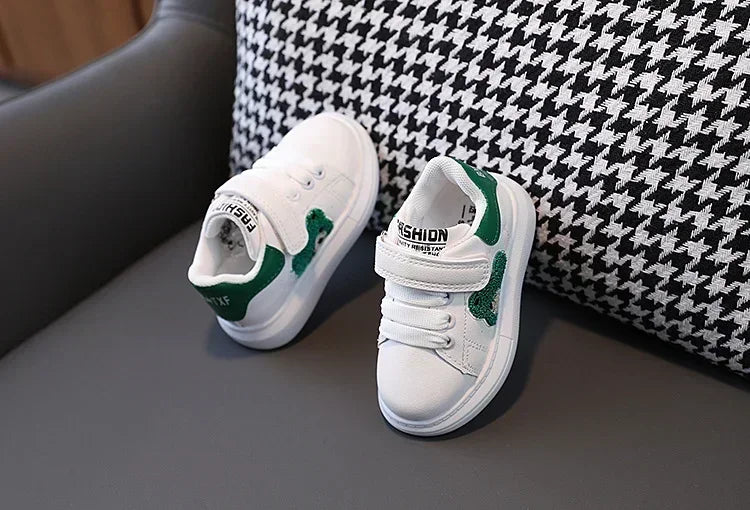 1-6 Years Old Children Autumn Sports Shoes Cat Paw Baby Girl Small White Shoes Casual Children Skate