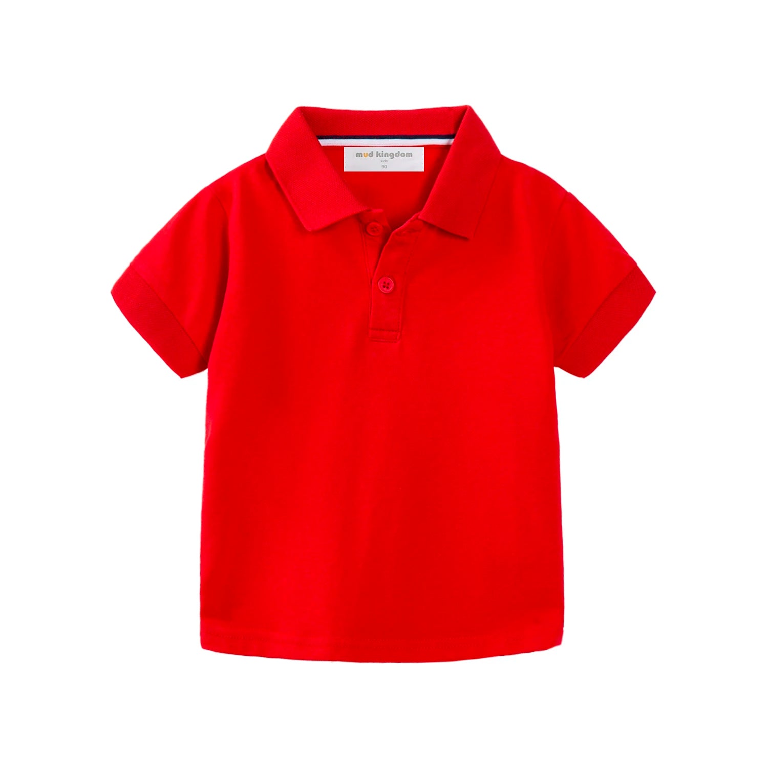 Mudkingdom Boys Pique Polo Shirts Plain Solid Short Sleeve Uniform T-shirts  Collared Cotton Tops for Children School Clothes