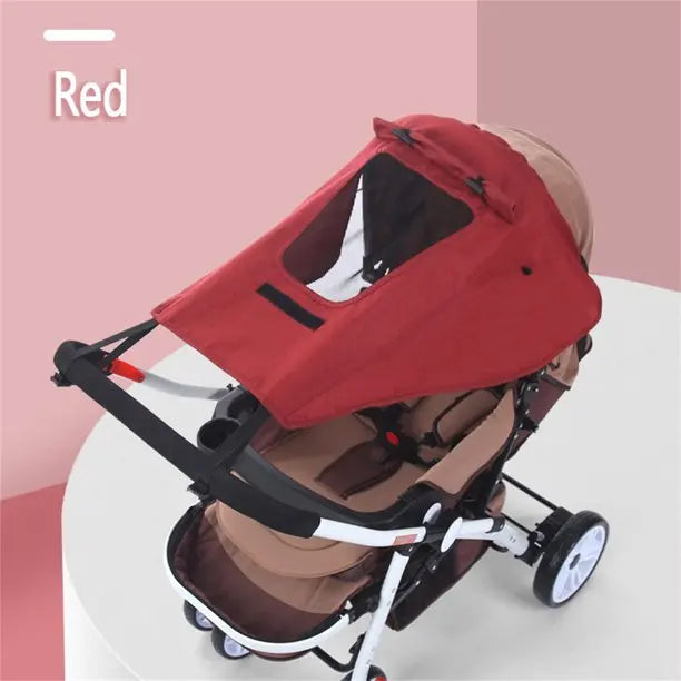 Baby Stroller Sun Cover Sun Shade, Awning Sun Protection Canopy Pushchair Buggy Hood Cover, Pram Sun-proof Rain Cover UV Proof