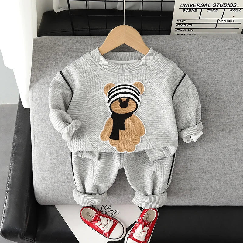 New Autumn Fashion Baby Clothes For Boys Children Girls T-Shirt Pants 2Pcs/Sets Toddler Casual Cotton Costume Kids Tracksuits