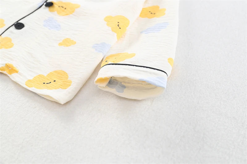 New Spring Autumn Baby Clothes Kids Pajamas Children Boys Sleepwear Tops And Pants Infant Girls Clothing Toddler Casual Costume