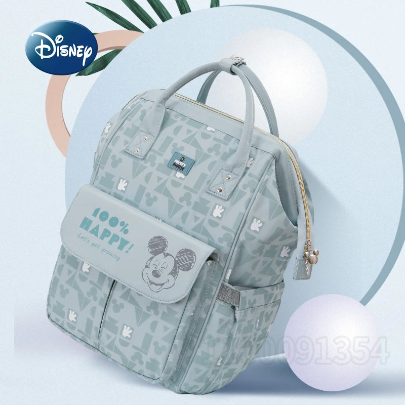 Disney Mickey's New Diaper Bag Backpack Cartoon Cute Baby Bag Multifunctional Baby Diaper Bag Luxury Brand Original Backpack