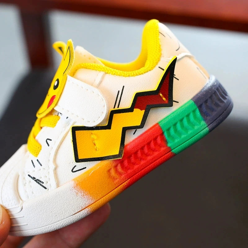 Pokemon Pikachu Baby Shoes Cute Cartoon Baby Non-slip Casual Shoes Boys Girls Toddler Shoes Sneakers Kids Outdoor Shoes Toys