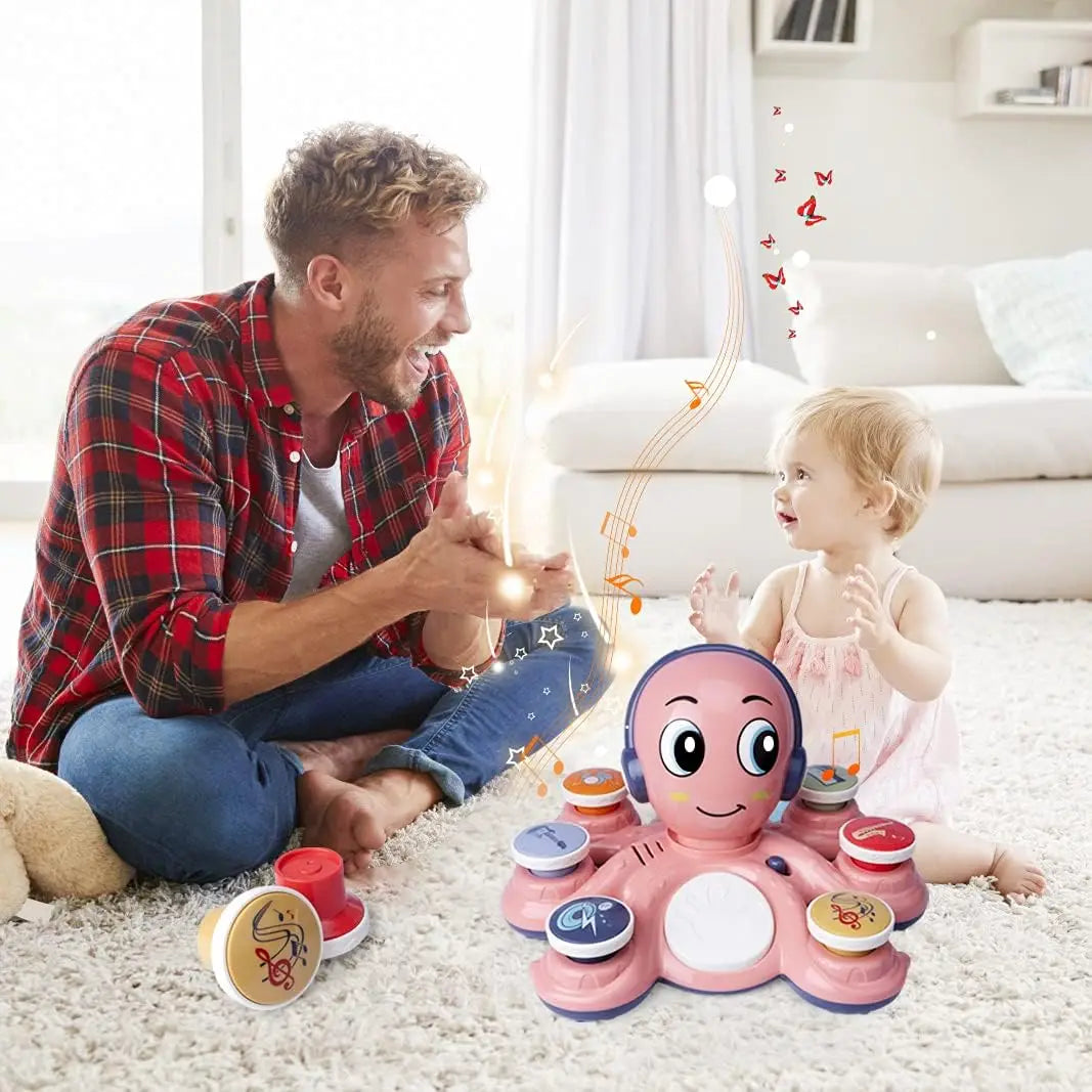 Baby Musical Toys Learning Toys for Toddlers Octopus Music Toys Preschooler Musical Educational Instruments Toy for Baby Kids