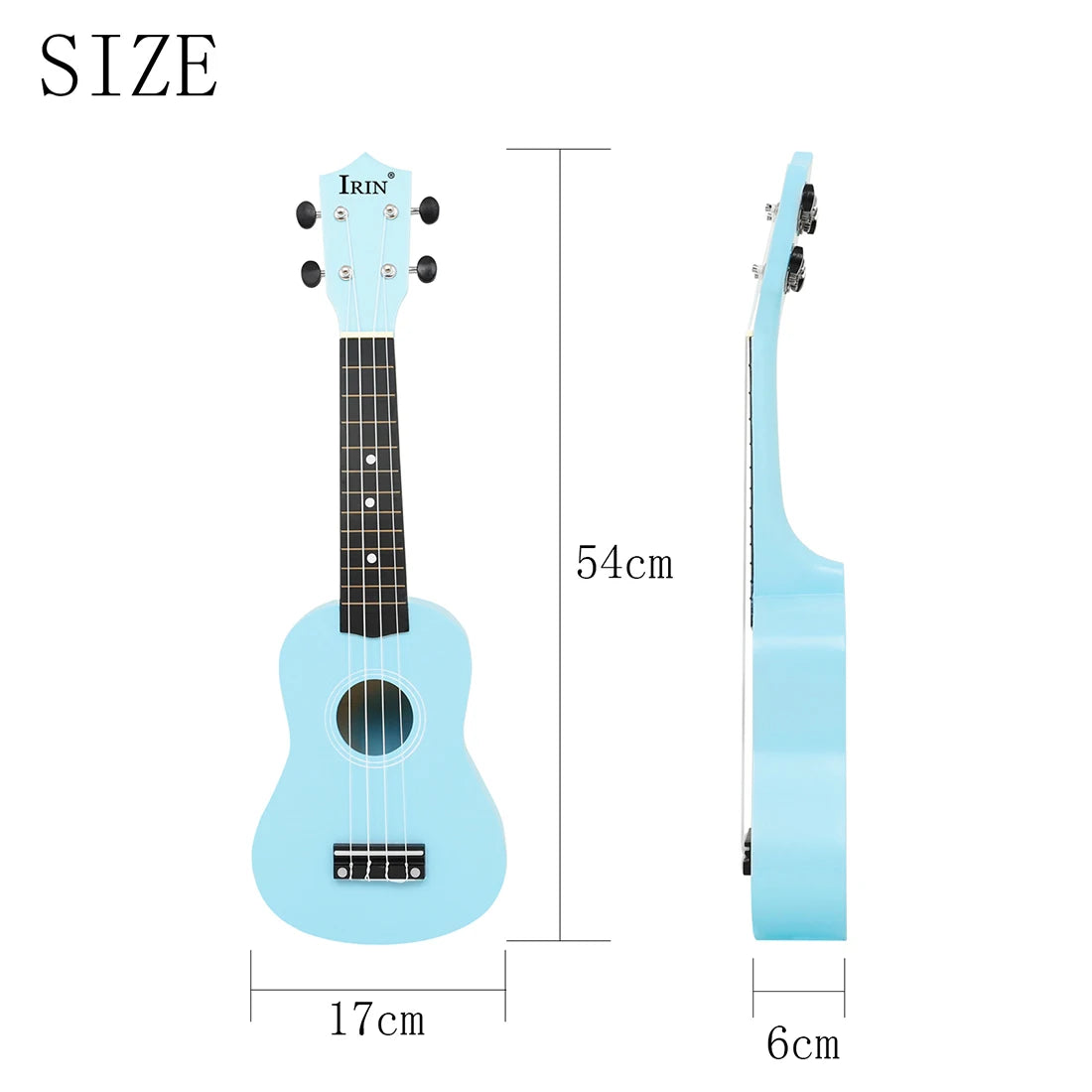 Blue Ukulele 21 Inch Beginner Ukulele Basswood Mini Guitarra 4 Strings Ukulele Guitar Musical Instrument Girl Gifts
