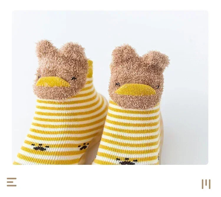 Cute Autumn Winter Children's Socks And Shoes Baby Toddler Shoes Infant Soft-soled Shoes Comfortable Breathable Indoor New Born