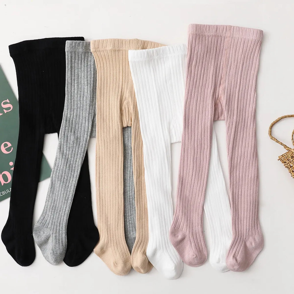 5pairs Toddler Girls Solid Tights