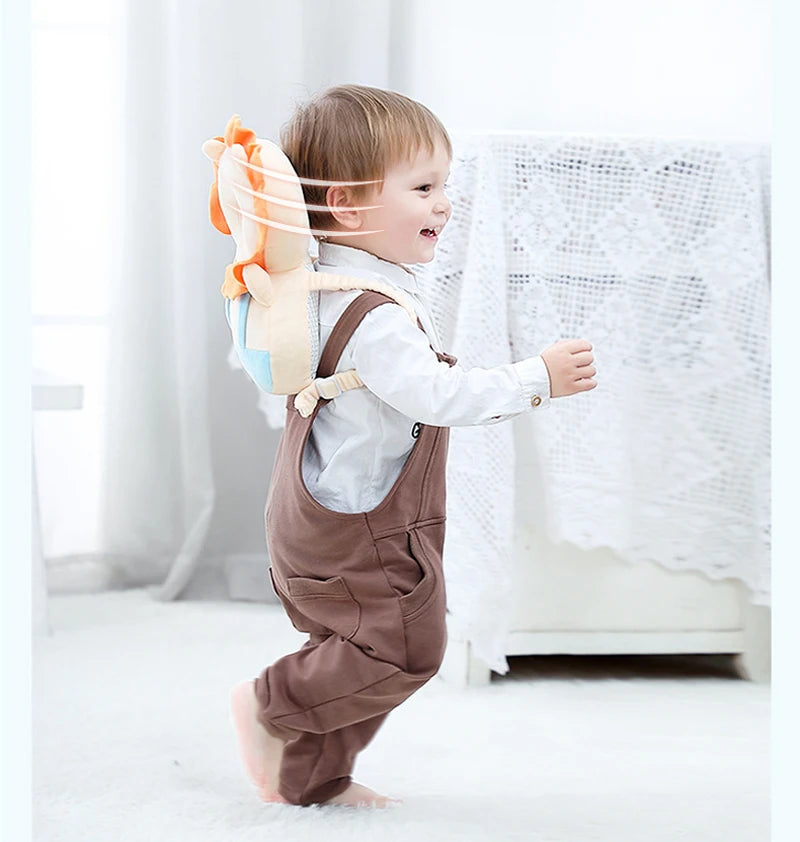 Toddler Baby Head Protection Cushion Backpack Wear Pillow For Kids 0-3 Y Children Protective Cushion Rabbit Security Pillows
