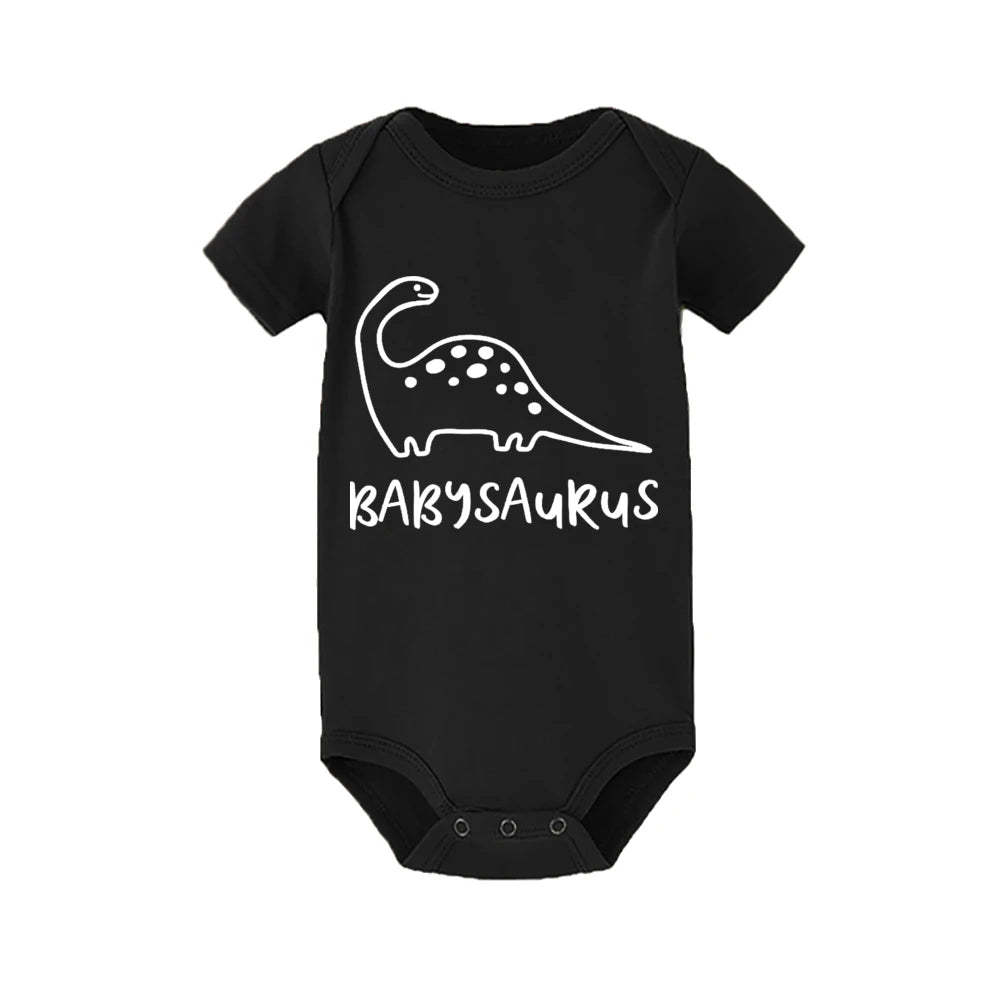 Dinosaur Family Shirts Mommy Daddy Shirt Baby Bodysuits Family Matching Outfits Short Sleeve Family Tshirt Family Gift Shirt