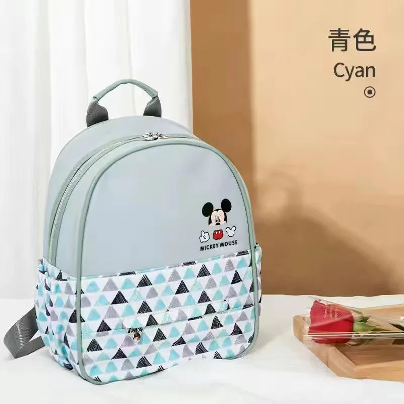Disney Mickey Original New Diaper Bag Backpack Luxury Brand Baby Diaper Bag Large Capacity Multi-function Cartoon Baby Bag