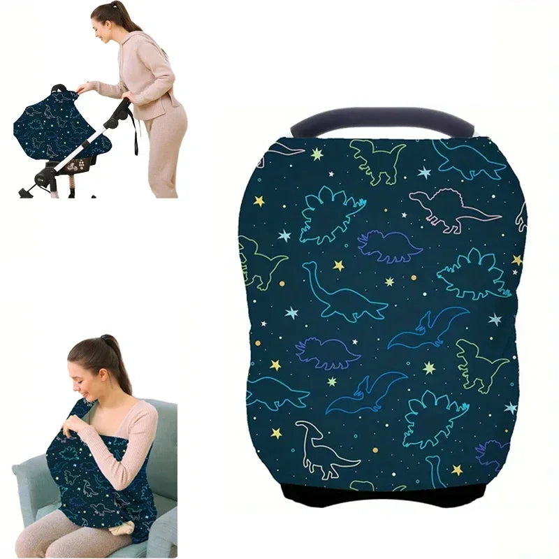 Nursing Breastfeeding Cover Baby Car Seat Cover Infant Carseat Canopy Versatile Stroller High Chair Shopping Cart Carrier Covers