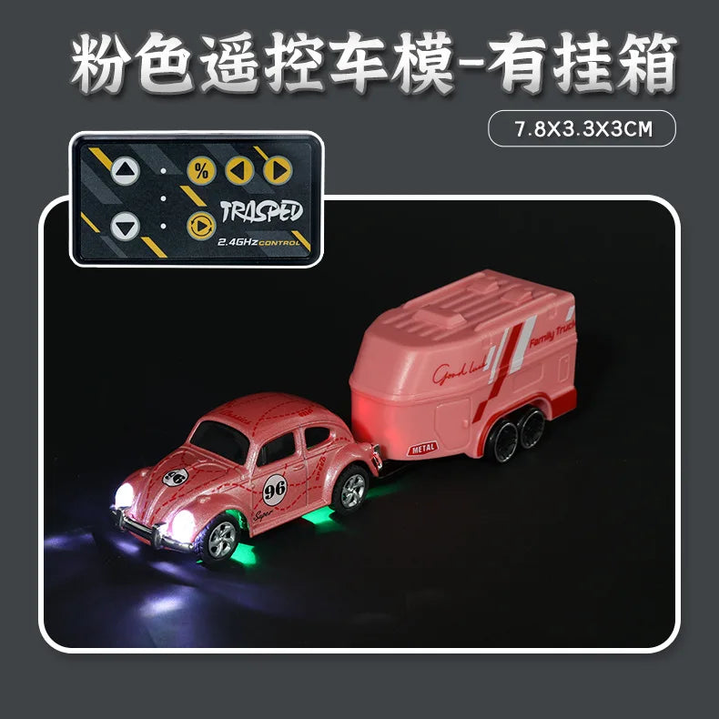 2025 New Wireless Mini Beetle Alloy Remote Control Car Small Mobile Phone Remote Control Model Car Toy Children'S Holiday Gift