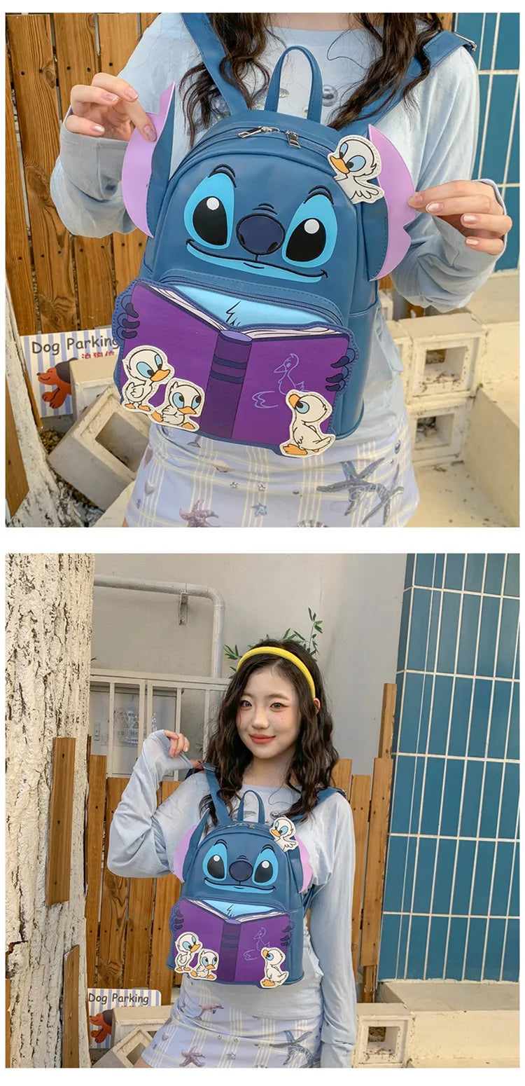 Disney Stitch New Mini Children's Backpack Cartoon Cute Children's Schoolbag Fashionable Casual Children's Backpack High Quality