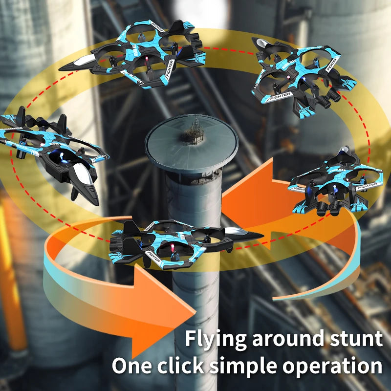 JCMO K500MAX Remote Control Toy Plane One Key Take Off Throw Fly 360° Rolling Flight 2.4Ghz RC Three Speed Adjustment Toy Plane